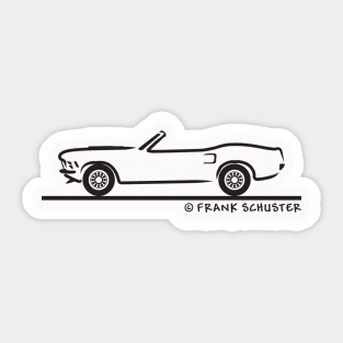 1970 Mustang Convertible Sticker